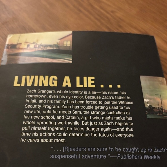 Zach's Lie by Roland Smith - Blue Cover - Picture 3 of 4